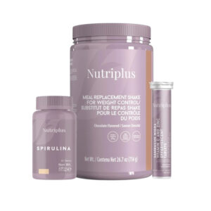Nutriplus Set Ingrasare Shake Ciocolata Sambucus Spirulina