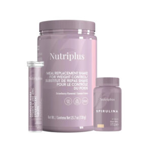 Set Ingrasare Nutriplus cu Shake Capsuni + Sambucus + Spirulina